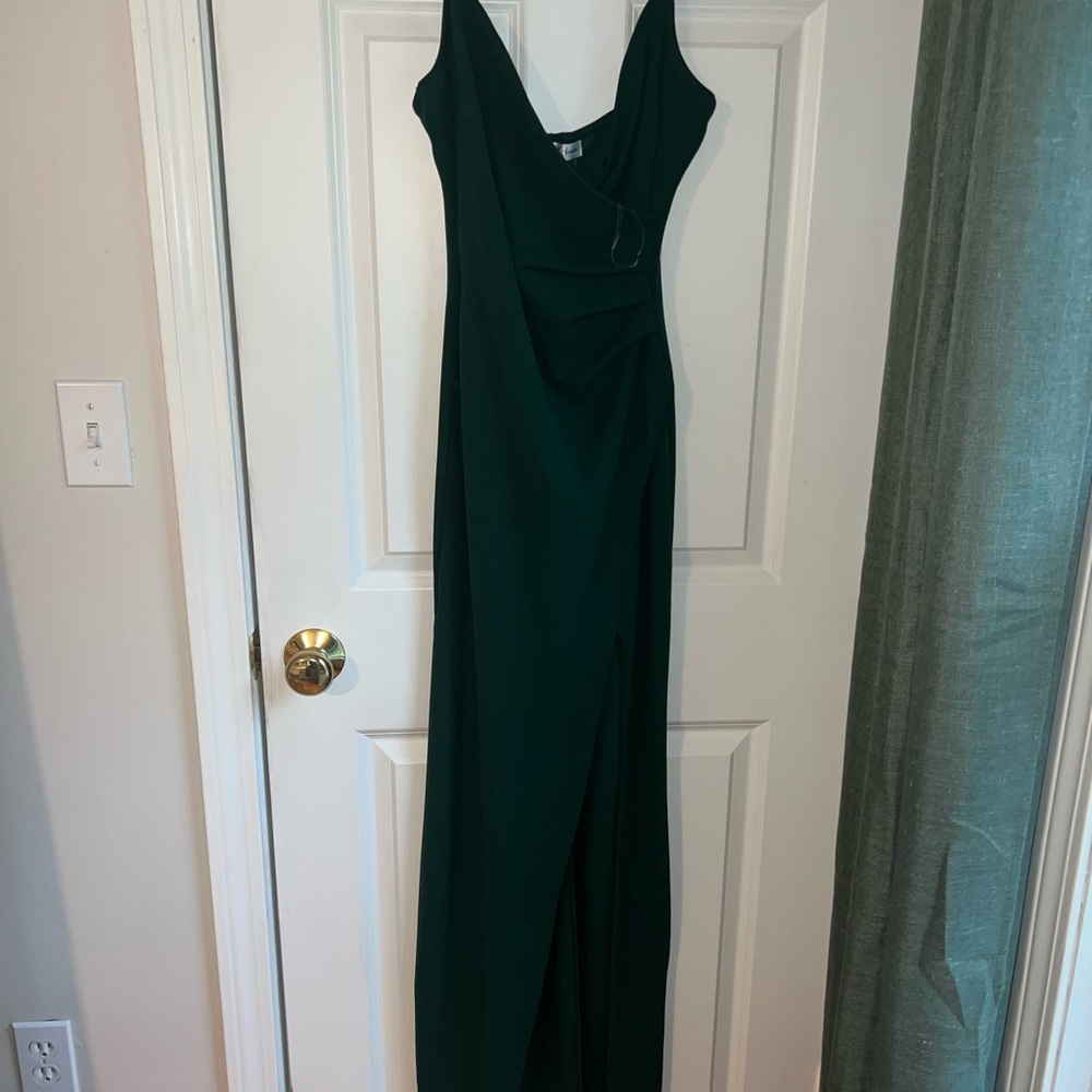 Macy's Dark Green Maxi Dress